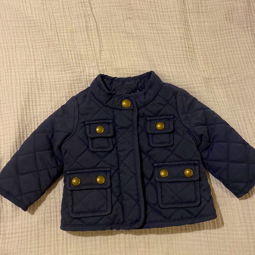 Blue 0-6 months gap jacket